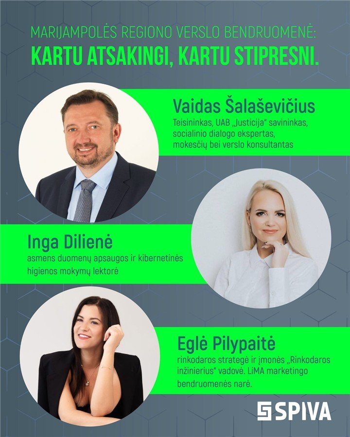 Marijampolės regiono verslo bendruomenės konferencijos pranešėjai